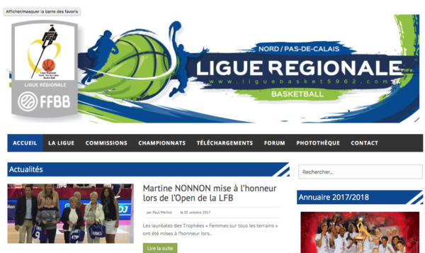 logo Ligue Nord Pas de Calais basket-ball